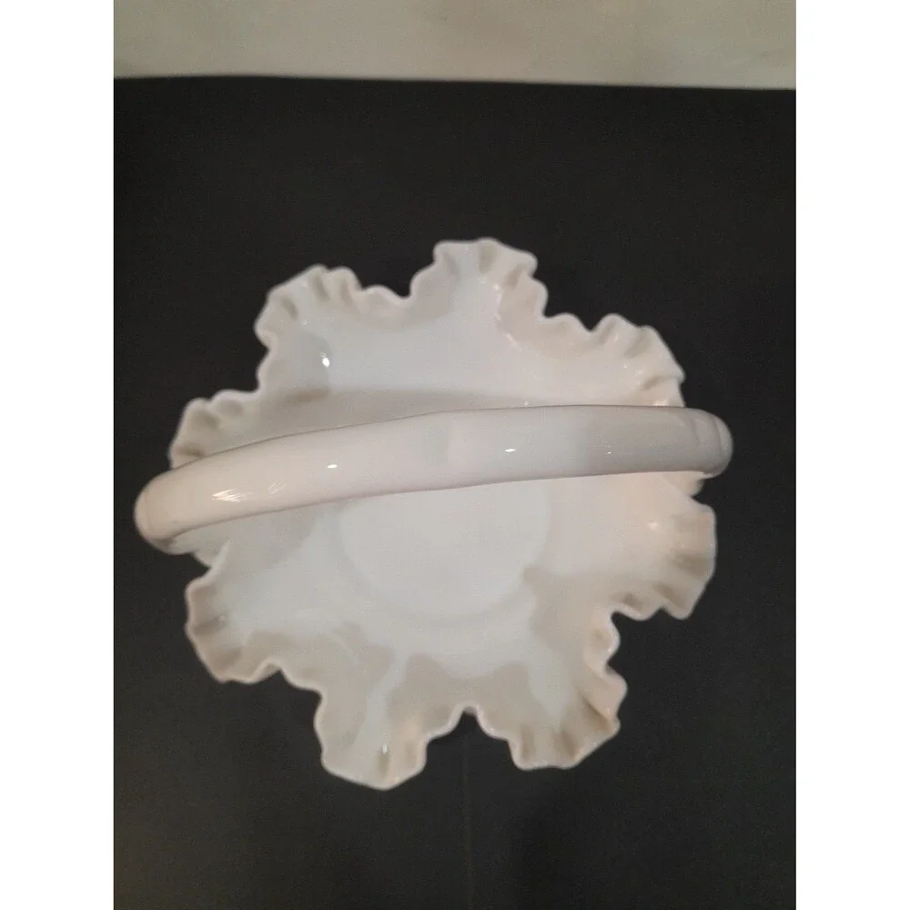Fenton Hobnail Basket 8 inch diameter